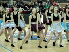 Výběrové soubory InDance - basketbalový zápas v hale Dašická