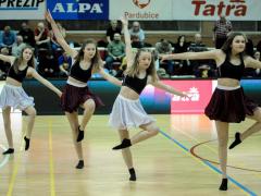 Výběrové soubory InDance - basketbalový zápas v hale Dašická